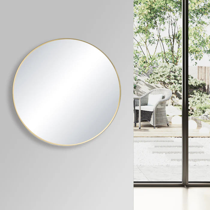 Casa Fixtures - Bathroom Accessories - 32" Shatterproof Wall Mount Metal Frame Mirror (FM3-R32)