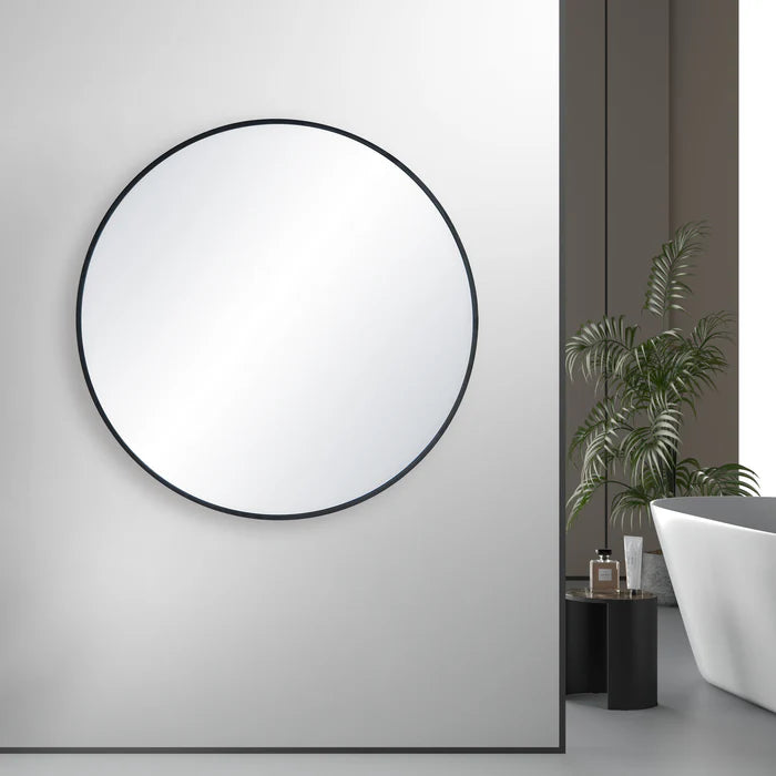 Casa Fixtures - Bathroom Accessories - 36" Shatterproof Wall Mount Metal Frame Mirror (FM3-R36)