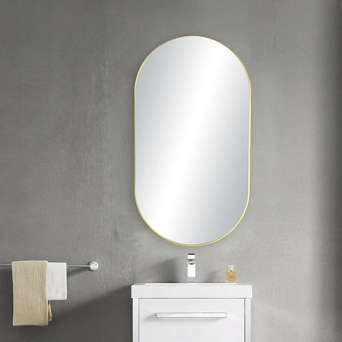 Casa Fixtures - Bathroom Accessories - 24" x 44" Shatterproof Wall Mount Metal Frame Mirror (FM4-2444)