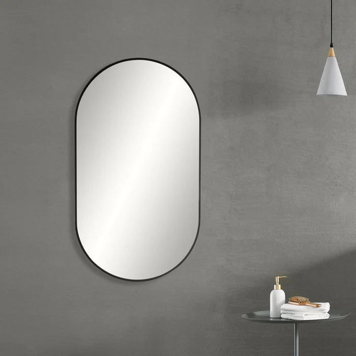 Casa Fixtures - Bathroom Accessories - 24" x 44" Shatterproof Wall Mount Metal Frame Mirror (FM4-2444)