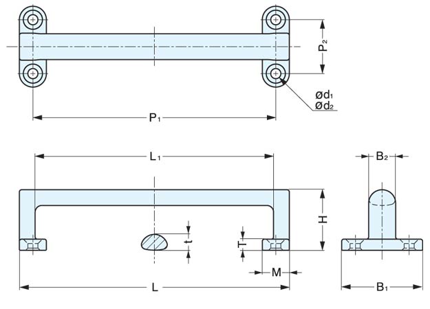Sugatsune FT-R Stainless Steel Handle Pull