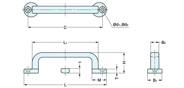 Sugatsune FT-65/80/100 Stainless Steel Handle Pull