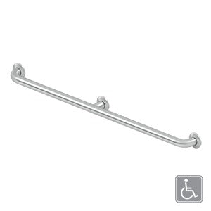 Deltana - Bathroom Accessories - 42" Grab Bar w/ Center Post / Stainless Steel