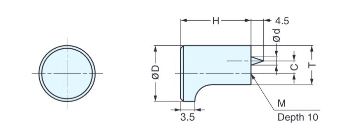 Sugatsune GLA Brass Knob