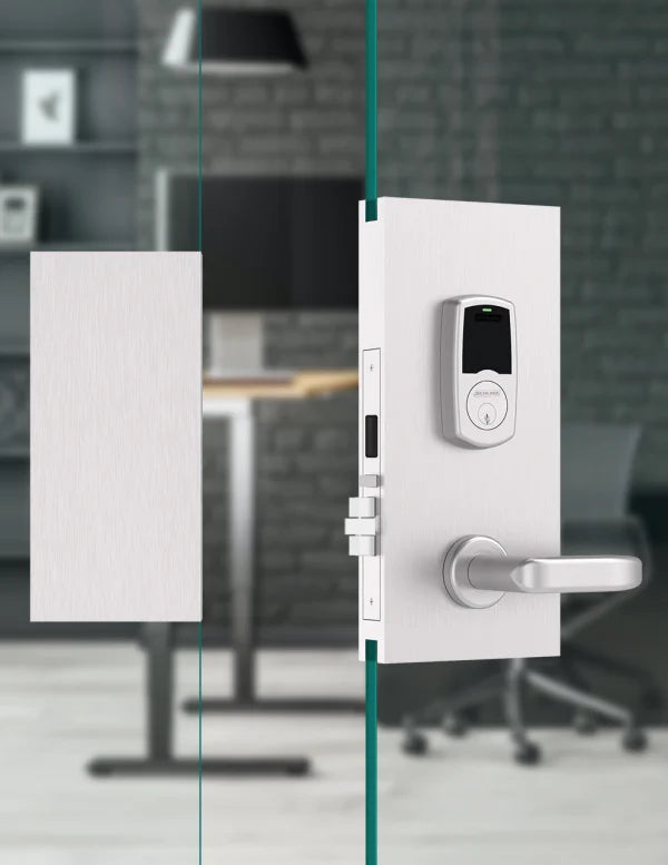 Accurate - G-ML-LE Mortise Glass Patch Hardware Sets For Schlage LE Series Wifi Lock