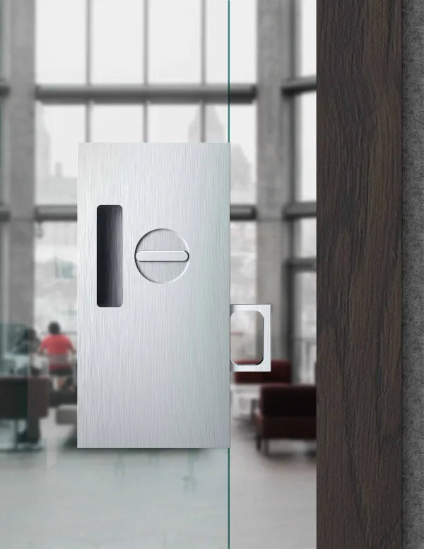 Accurate - G2002 Glass Patch Pocket Door Hardware Sets
