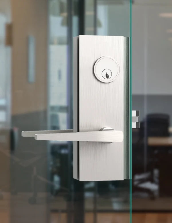 Accurate - GR87 Rabbeted Offset Glass Patch Door Hardware Sets