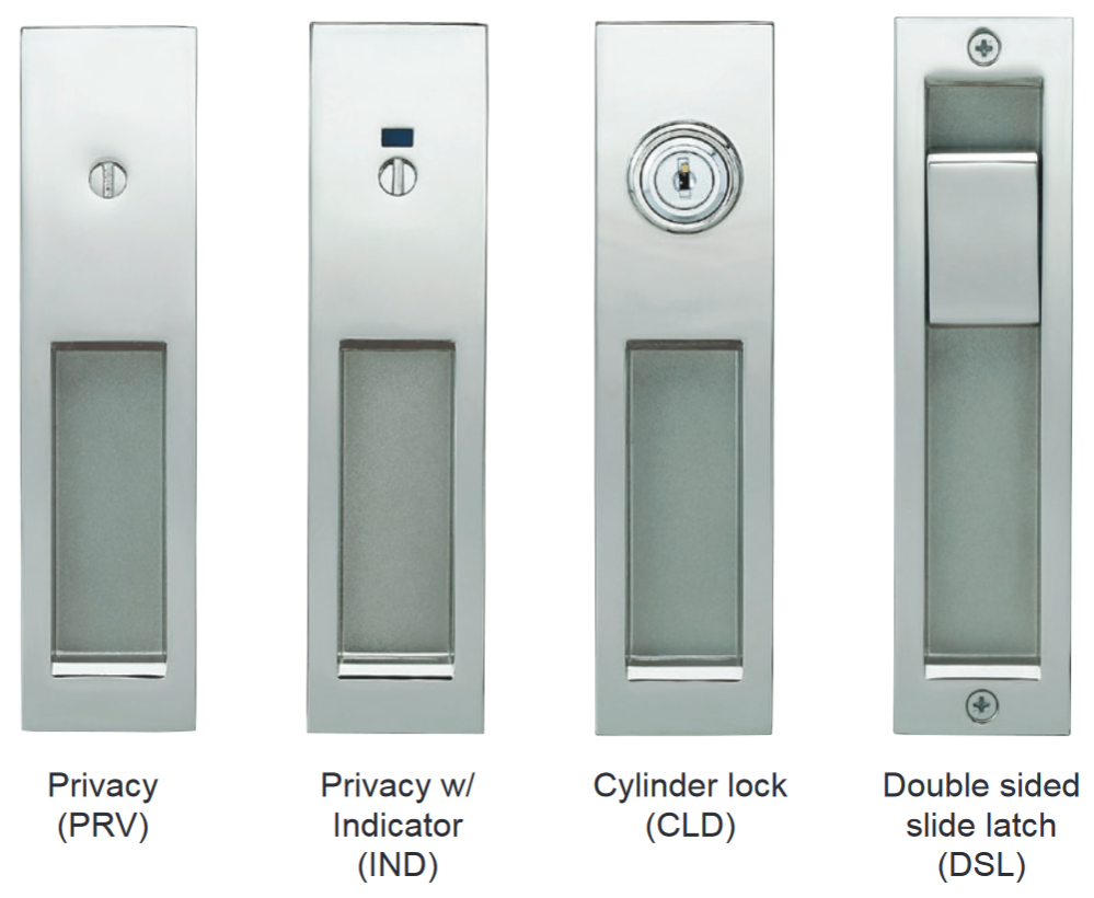 Sugatsune HC-3051 Sliding Door Latch (Polished Nickel)