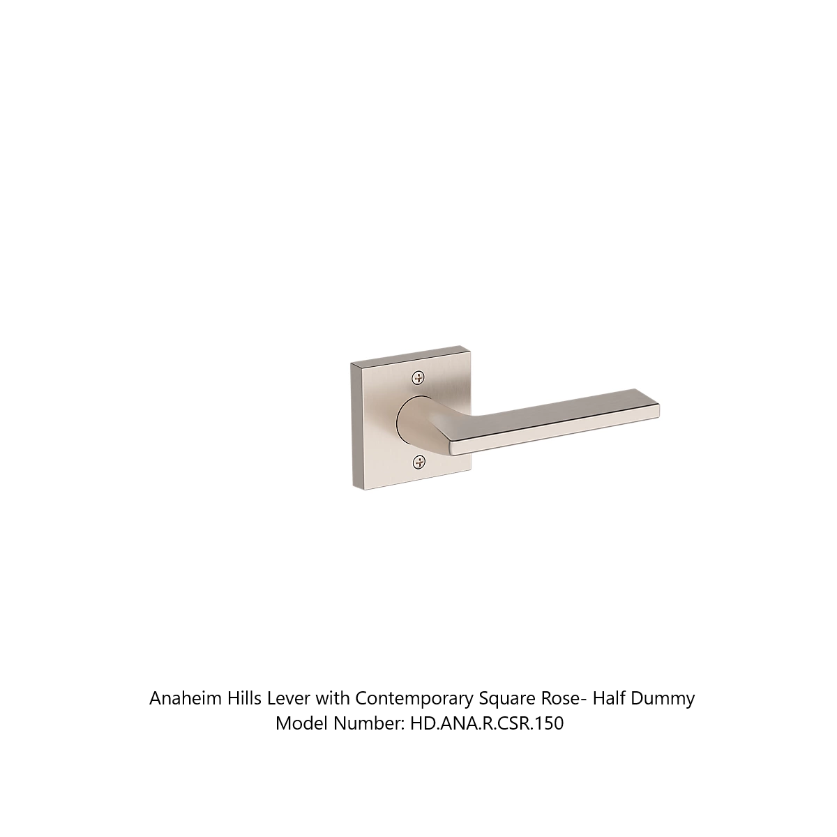 Baldwin - Reserve Collection - Interior Levers - Anaheim Hills Door Lever (Half Dummy)