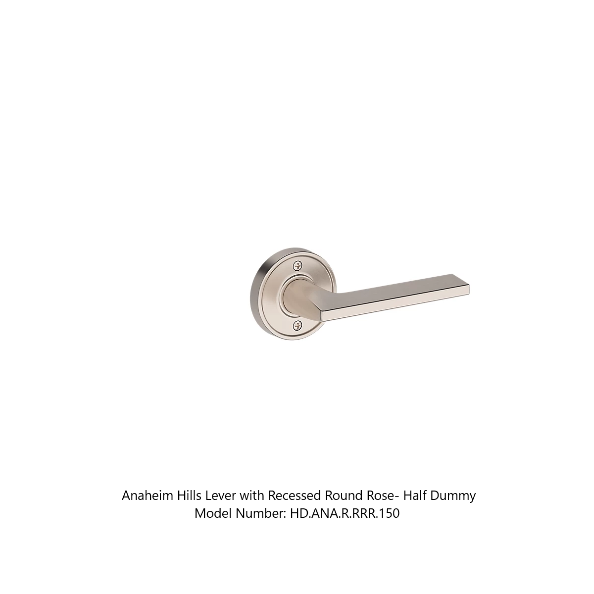 Baldwin - Reserve Collection - Interior Levers - Anaheim Hills Door Lever (Half Dummy)