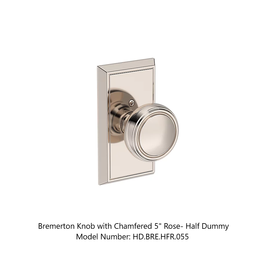 Baldwin - Reserve Collection - Interior Knobs - Bremerton Door Knob (Half Dummy)