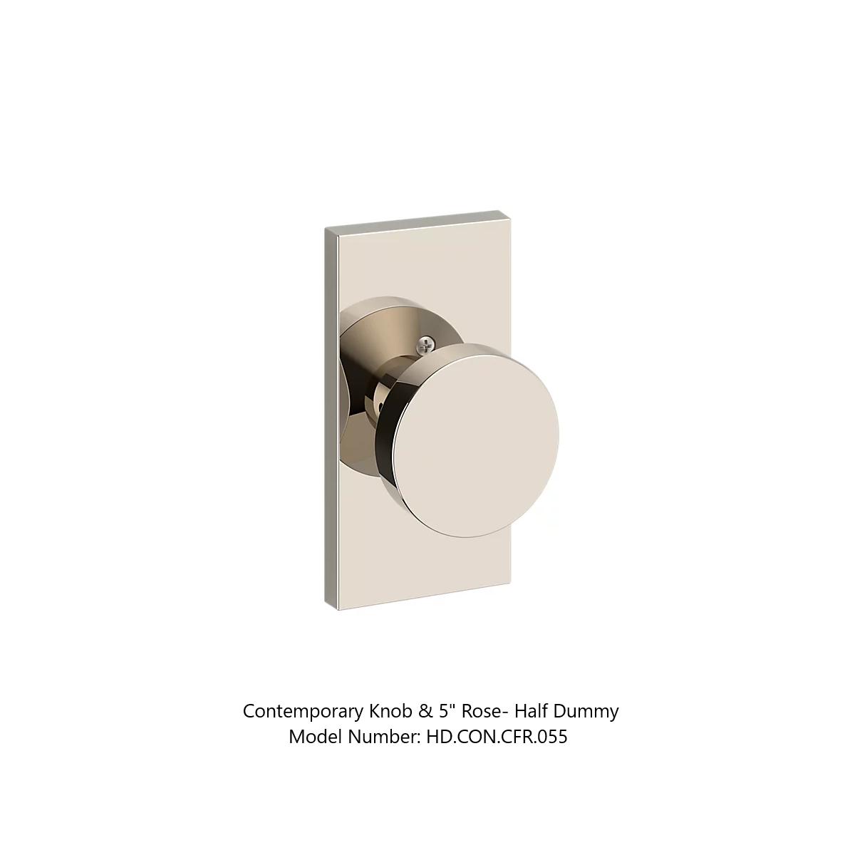 Baldwin - Reserve Collection - Interior Knobs - Contemporary Door Knob (Half Dummy)