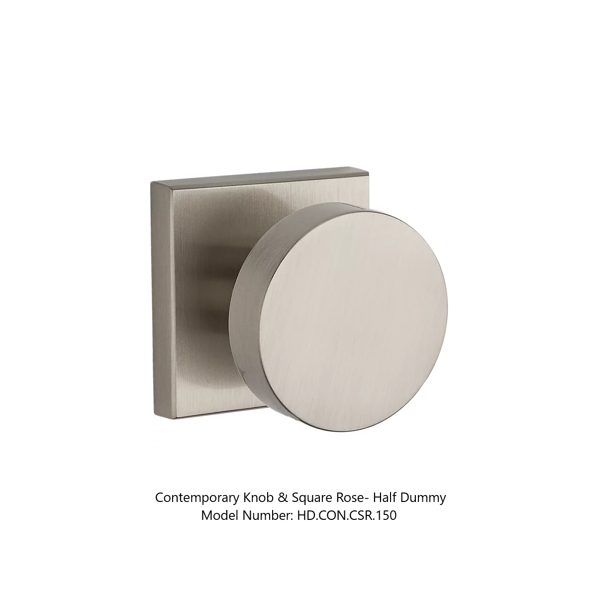 Baldwin - Reserve Collection - Interior Knobs - Contemporary Door Knob (Half Dummy)