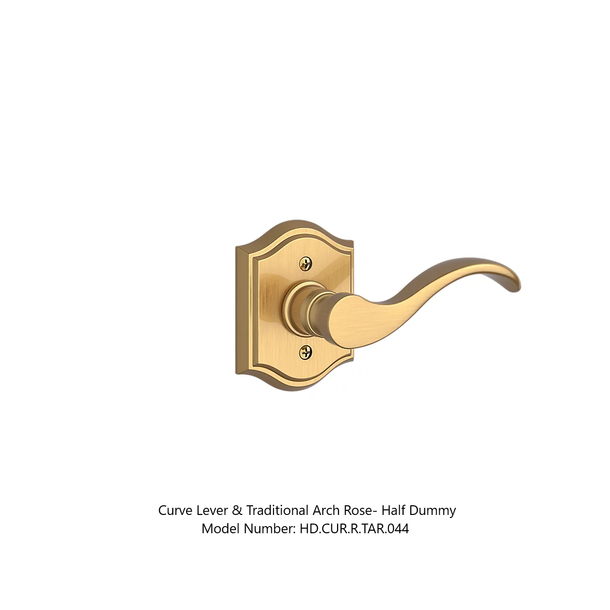 Baldwin - Reserve Collection - Interior Levers - Curve Door Lever (Half Dummy)