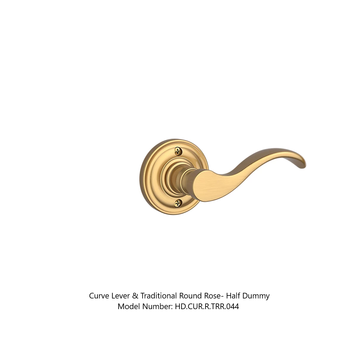 Baldwin - Reserve Collection - Interior Levers - Curve Door Lever (Half Dummy)