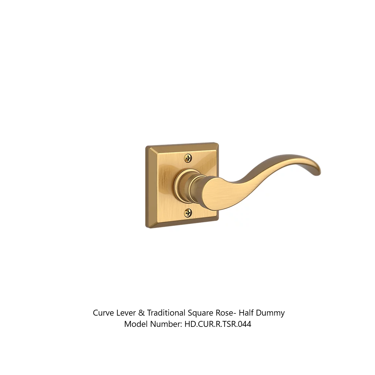 Baldwin - Reserve Collection - Interior Levers - Curve Door Lever (Half Dummy)