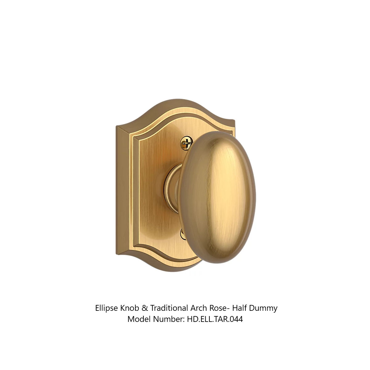 Baldwin - Reserve Collection - Interior Knobs - Ellipse Door Knob (Half Dummy)