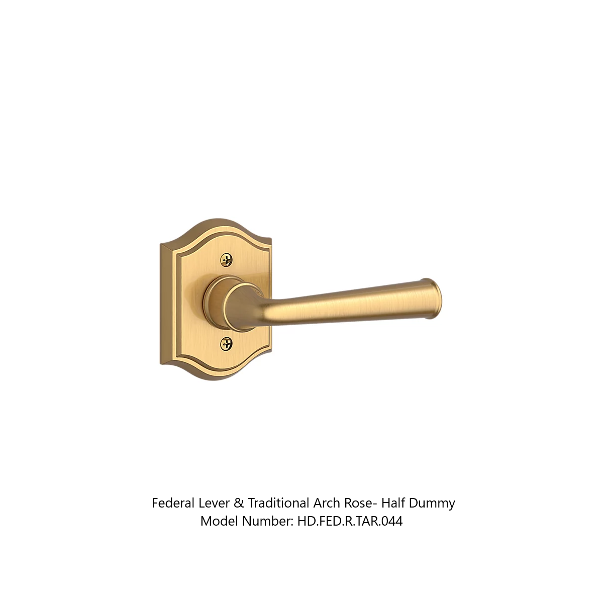 Baldwin - Reserve Collection - Interior Levers - Federal Door Lever (Half Dummy)