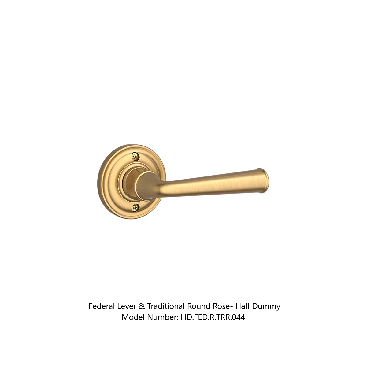 Baldwin - Reserve Collection - Interior Levers - Federal Door Lever (Half Dummy)