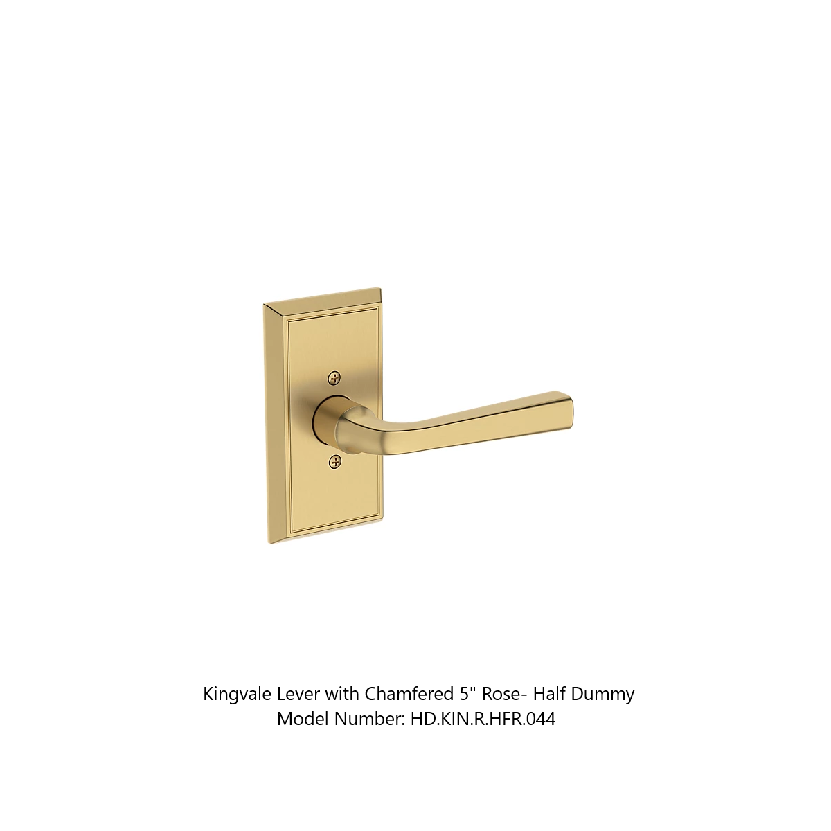 Baldwin - Reserve Collection - Interior Levers - Kingvale Door Lever (Half Dummy)