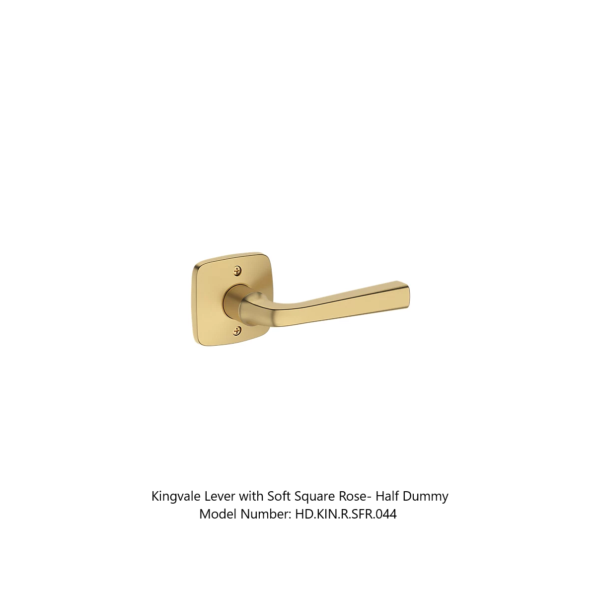 Baldwin - Reserve Collection - Interior Levers - Kingvale Door Lever (Half Dummy)