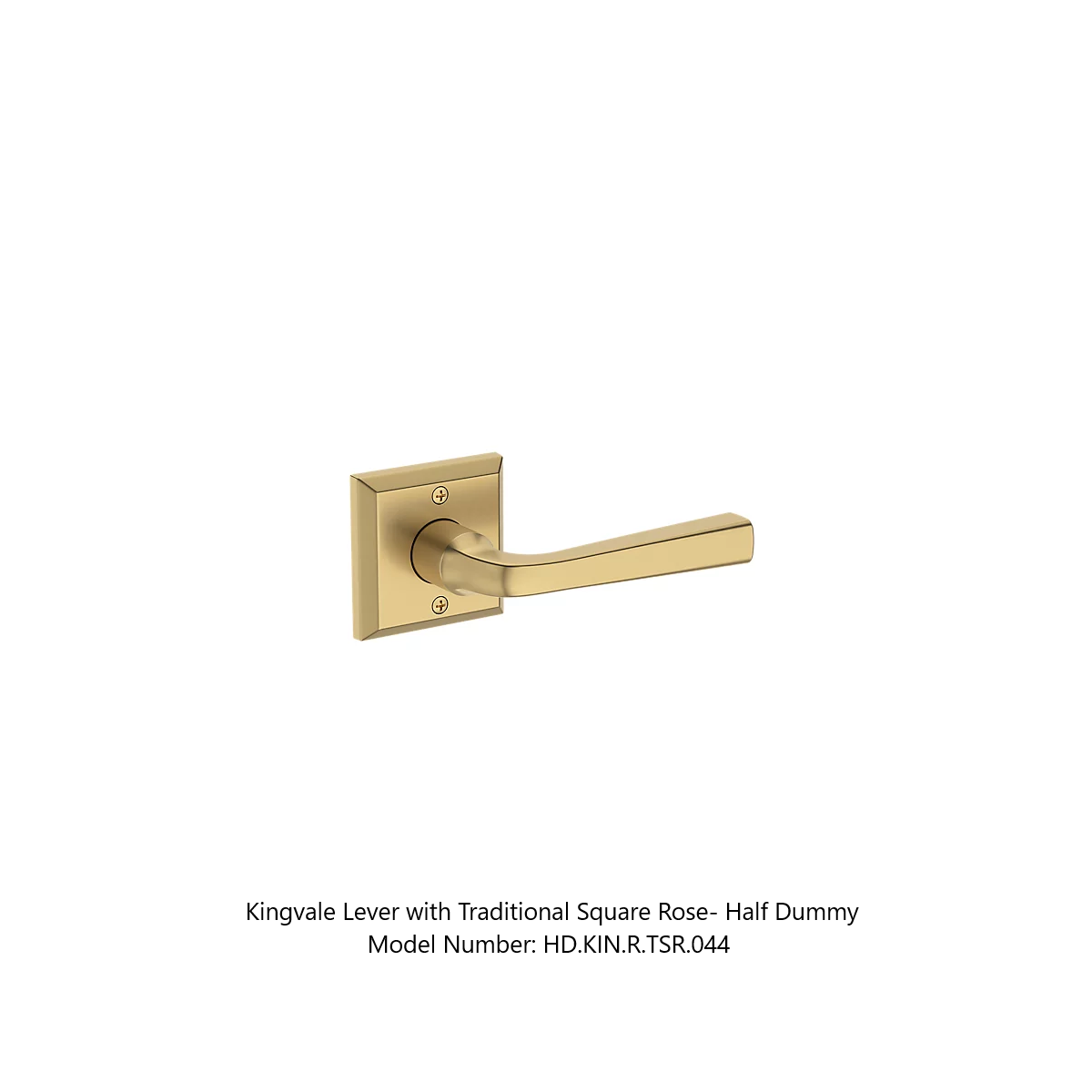 Baldwin - Reserve Collection - Interior Levers - Kingvale Door Lever (Half Dummy)