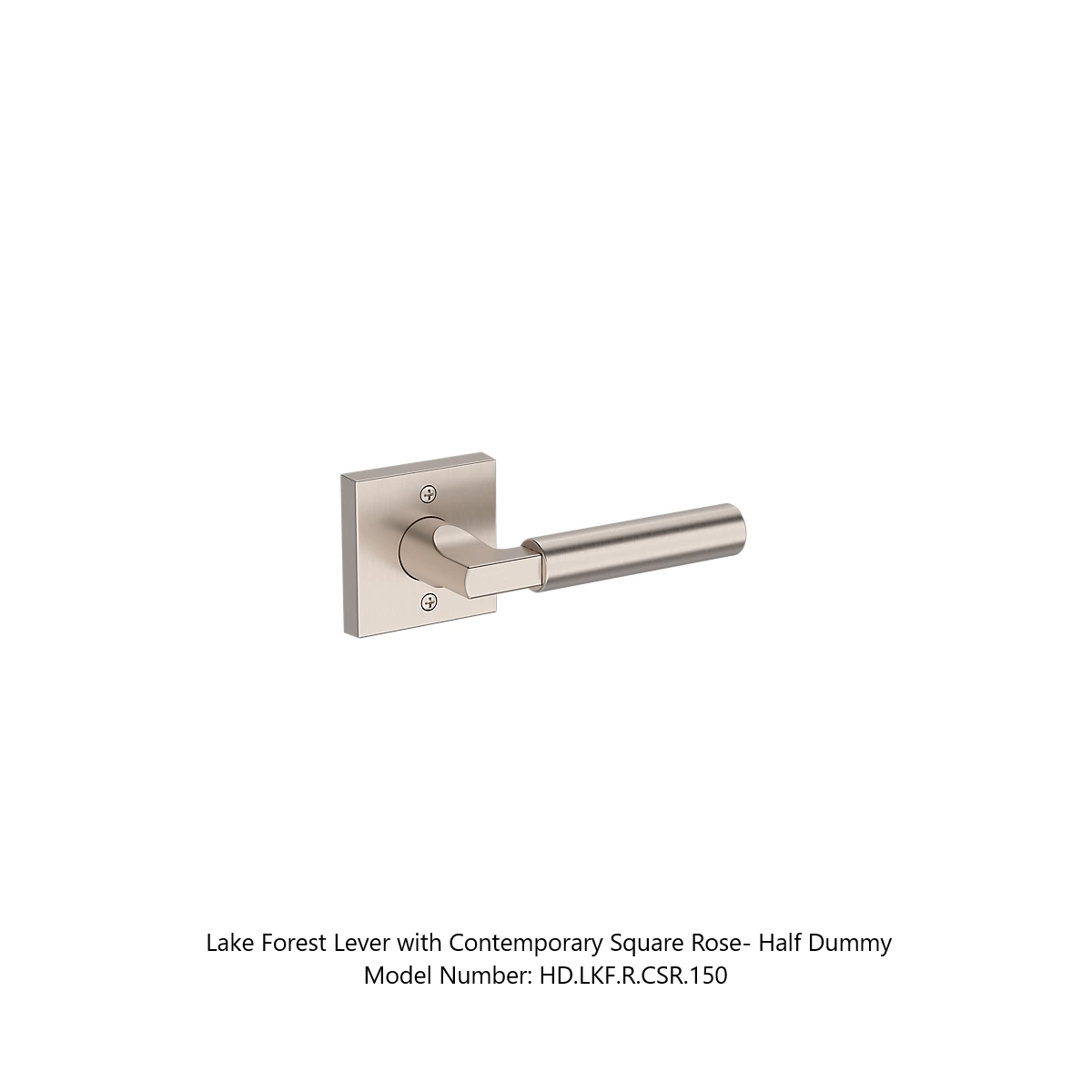 Baldwin - Reserve Collection - Interior Levers - Lake Forest Door Lever (Half Dummy)