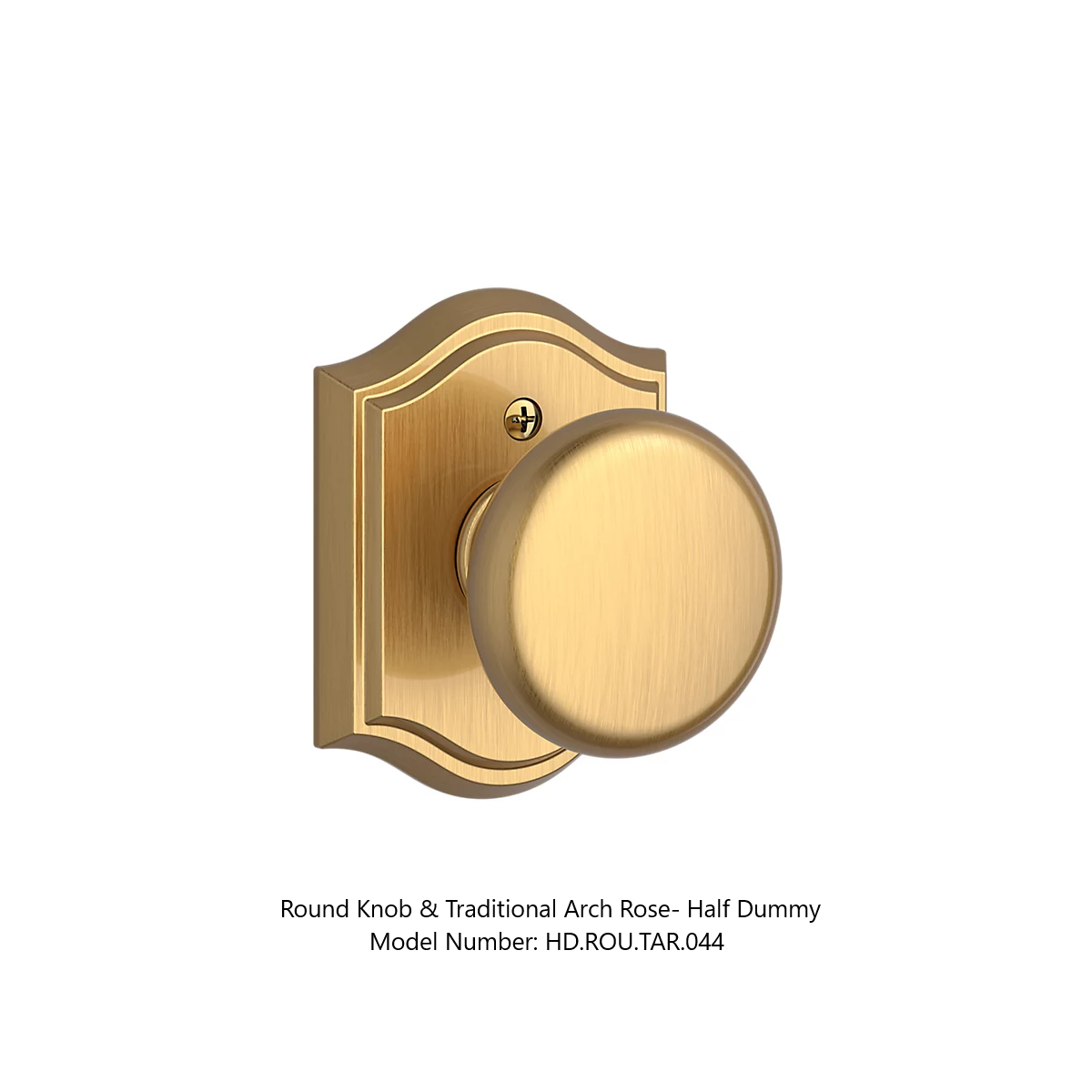 Baldwin - Reserve Collection - Interior Knobs - Round Door Knob (Half Dummy)