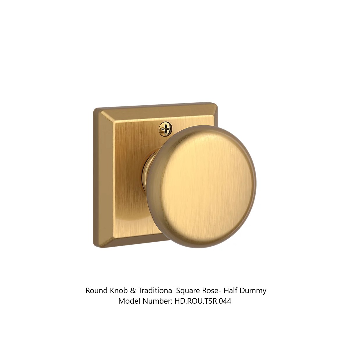 Baldwin - Reserve Collection - Interior Knobs - Round Door Knob (Half Dummy)