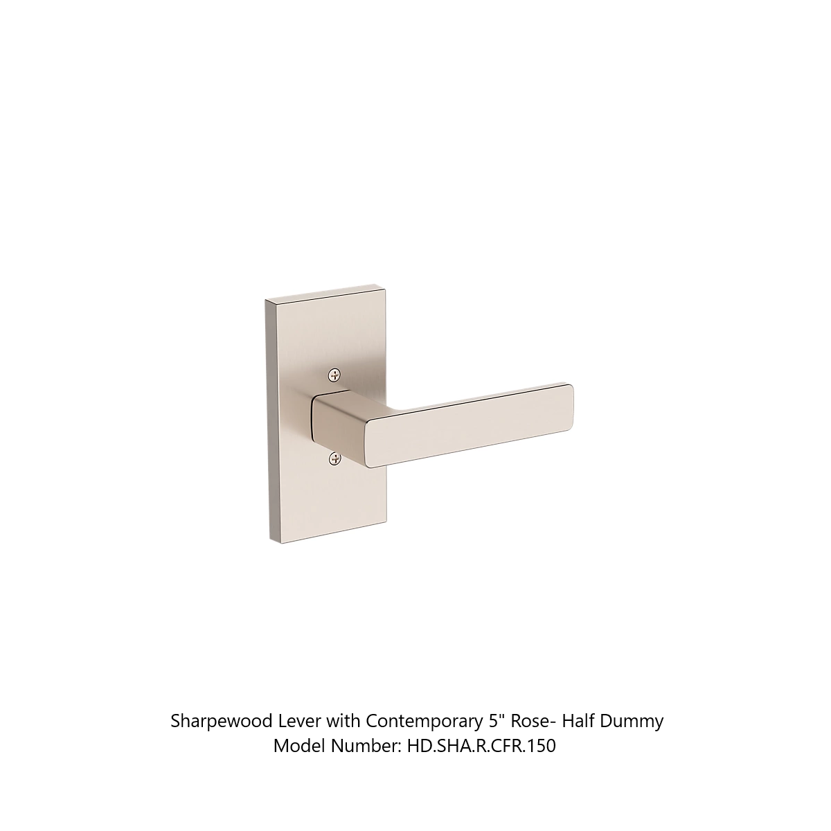 Baldwin - Reserve Collection - Interior Levers - Sharpewood Door Lever (Half Dummy)