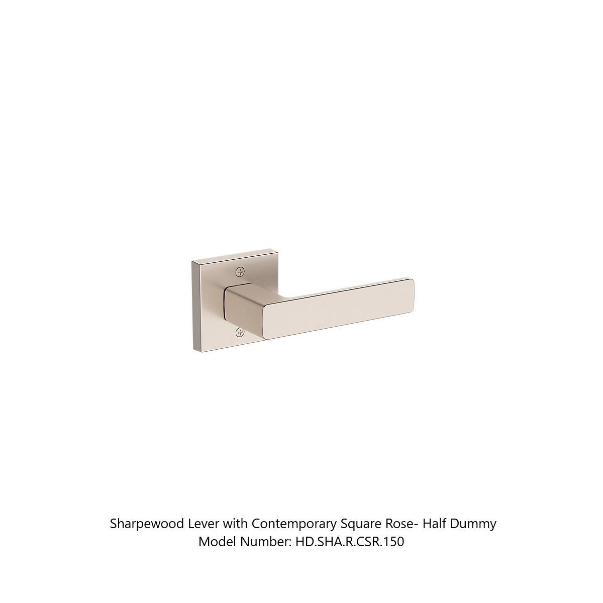 Baldwin - Reserve Collection - Interior Levers - Sharpewood Door Lever (Half Dummy)