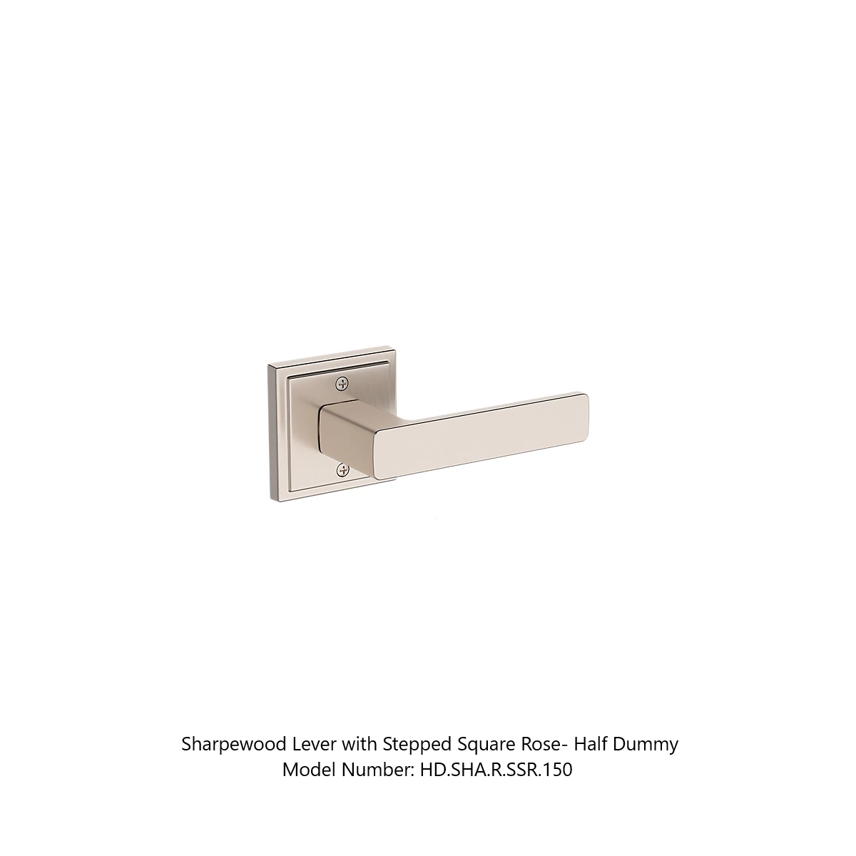 Baldwin - Reserve Collection - Interior Levers - Sharpewood Door Lever (Half Dummy)