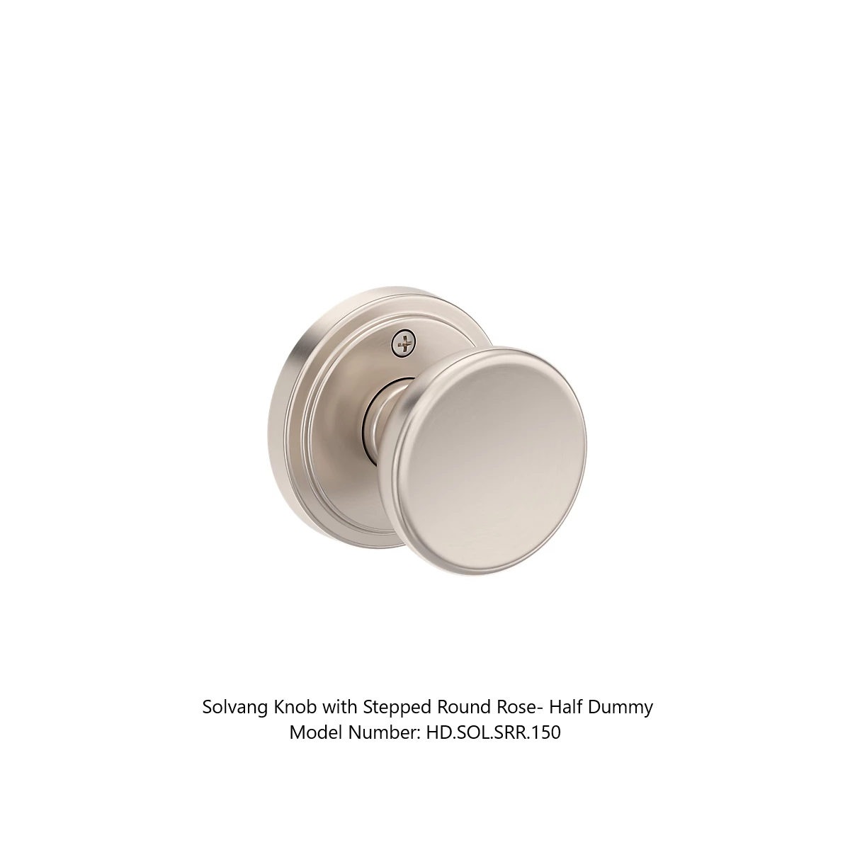 Baldwin - Reserve Collection - Interior Knobs - Solvang Door Knob (Half Dummy)