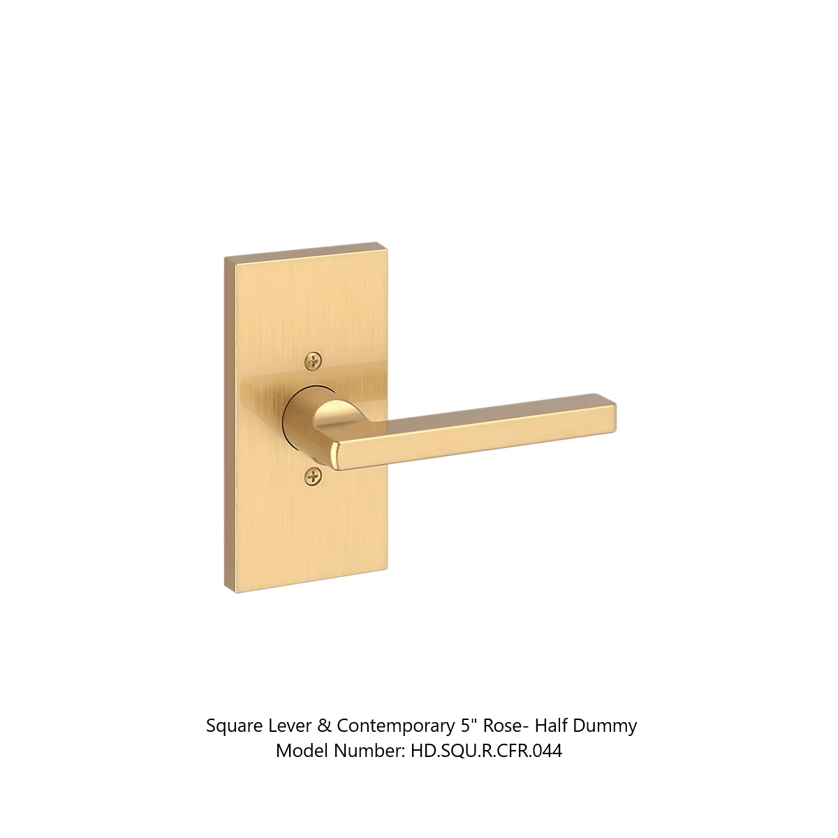 Baldwin - Reserve Collection - Interior Levers - Square Door Lever (Half Dummy)