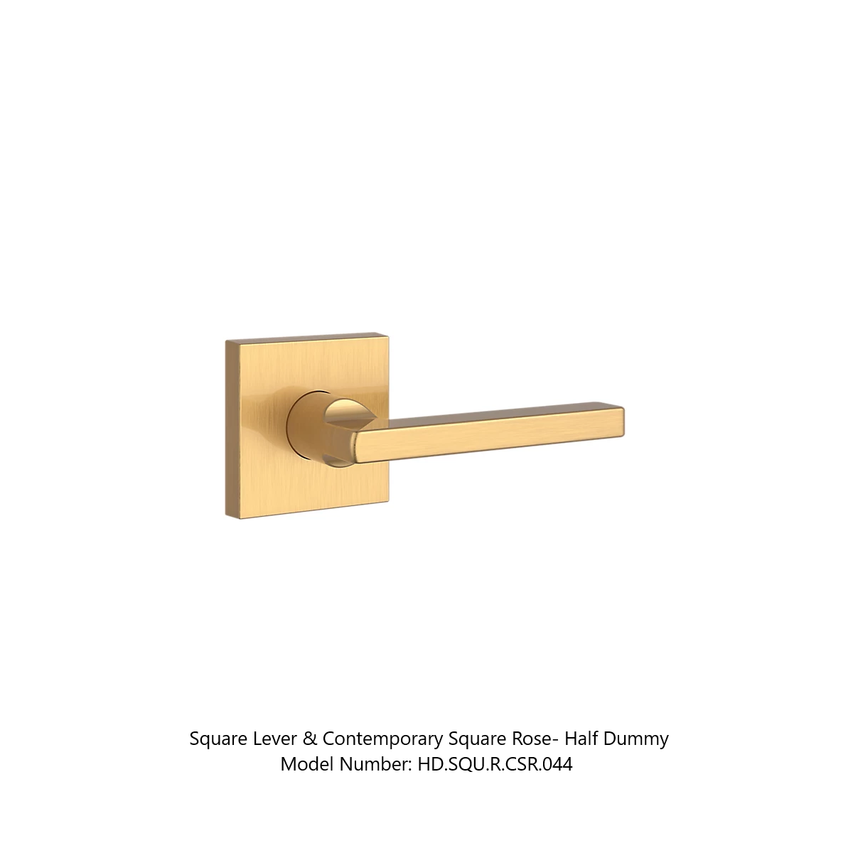 Baldwin - Reserve Collection - Interior Levers - Square Door Lever (Half Dummy)