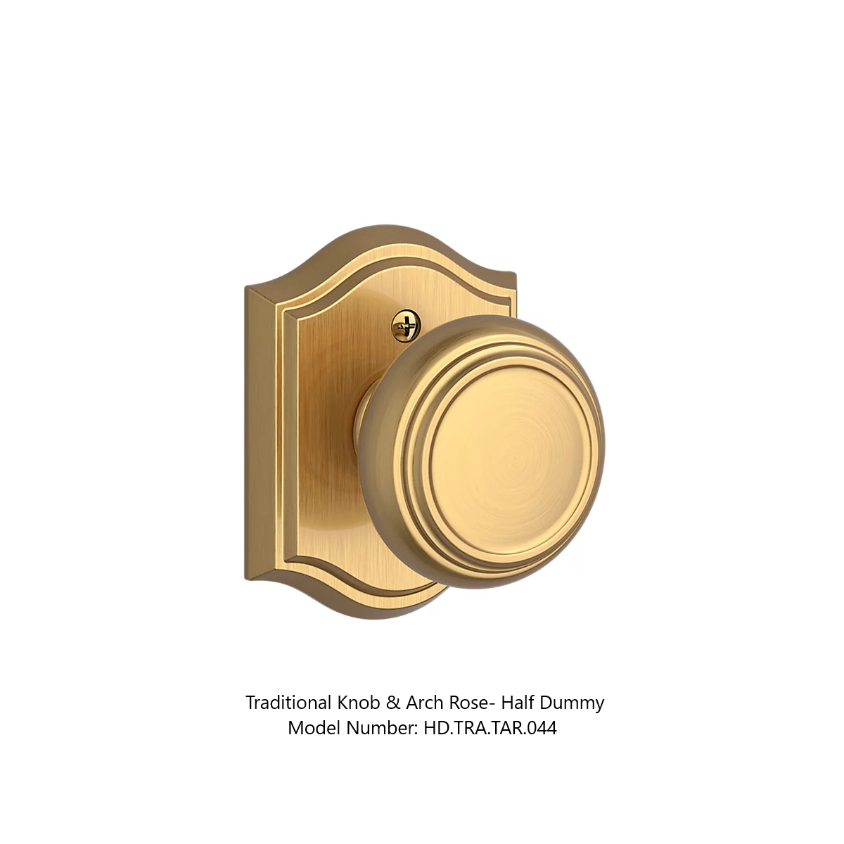 Baldwin - Reserve Collection - Interior Knobs - Traditional Door Knob (Half Dummy)