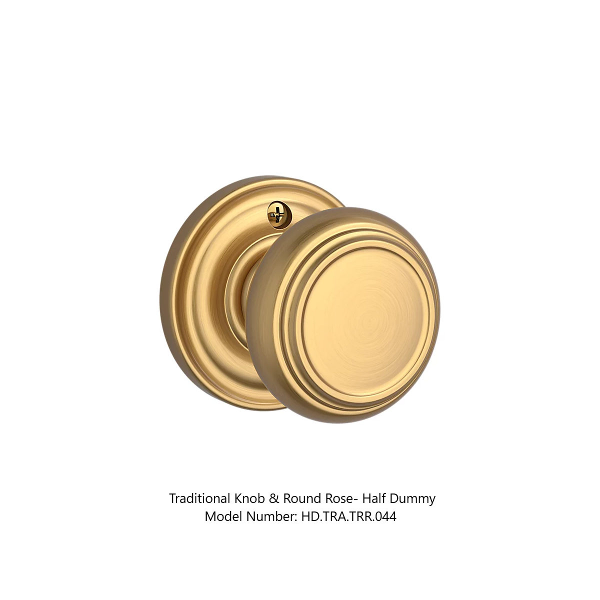 Baldwin - Reserve Collection - Interior Knobs - Traditional Door Knob (Half Dummy)