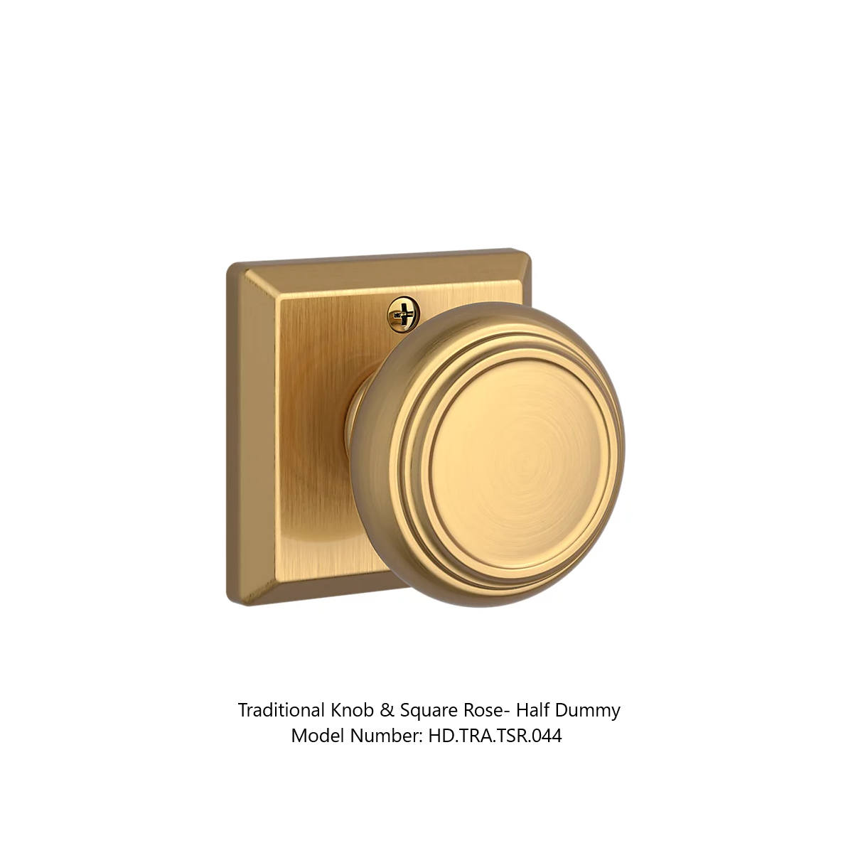 Baldwin - Reserve Collection - Interior Knobs - Traditional Door Knob (Half Dummy)