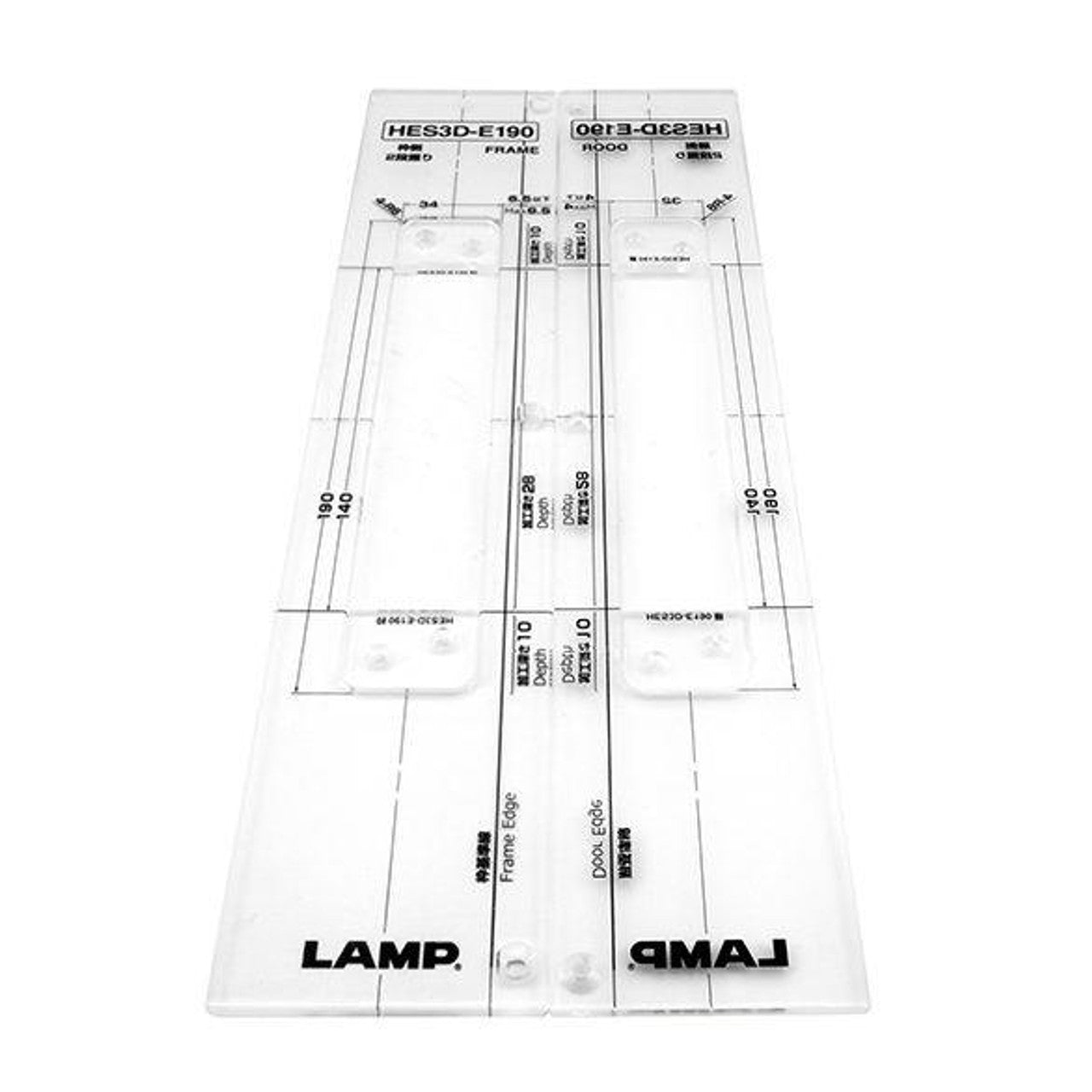 Sugatsune 3-Way Adjustable Concealed Hinge Plastic Jig Templates