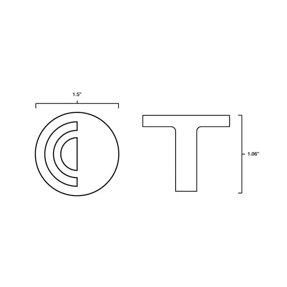 Hapny - Horizon Collection - HM22 Cabinet Knob