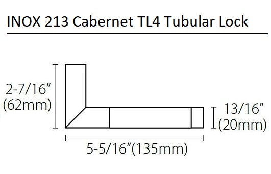 INOX 213 Cabernet Leverset