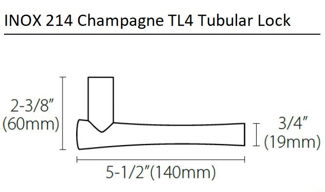 INOX 214 Champagne Leverset