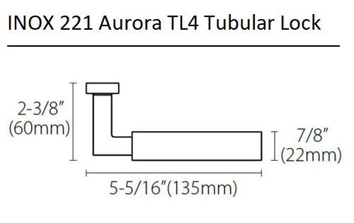 INOX 221 Aurora Leverset