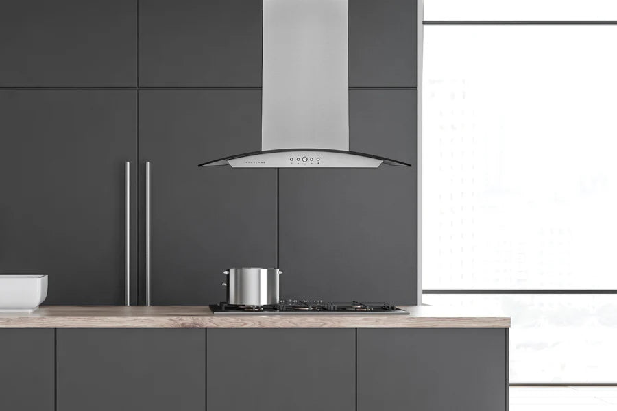 Hauslane - Island Range Hood - IS-200 Convertible Range Hood