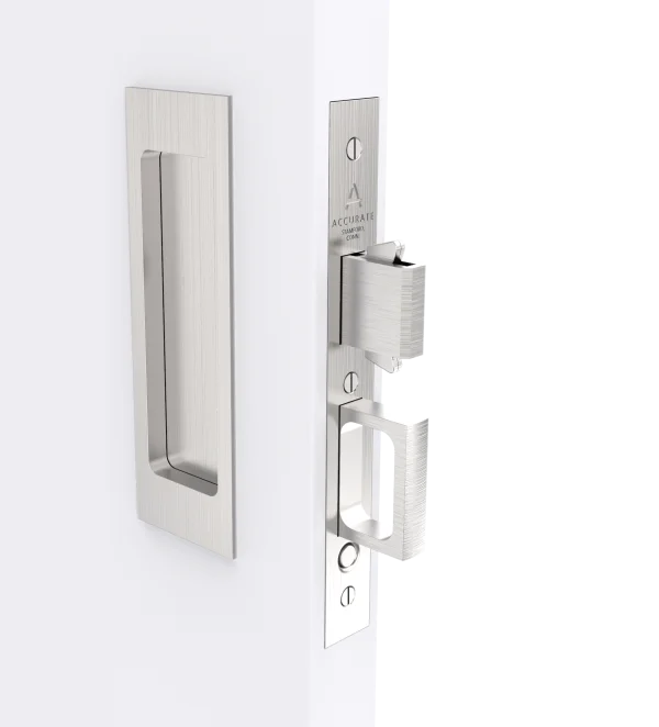 Accurate - Pocket Door Sets - Invisi-Mount Fastener (Privacy w/ Indicator)
