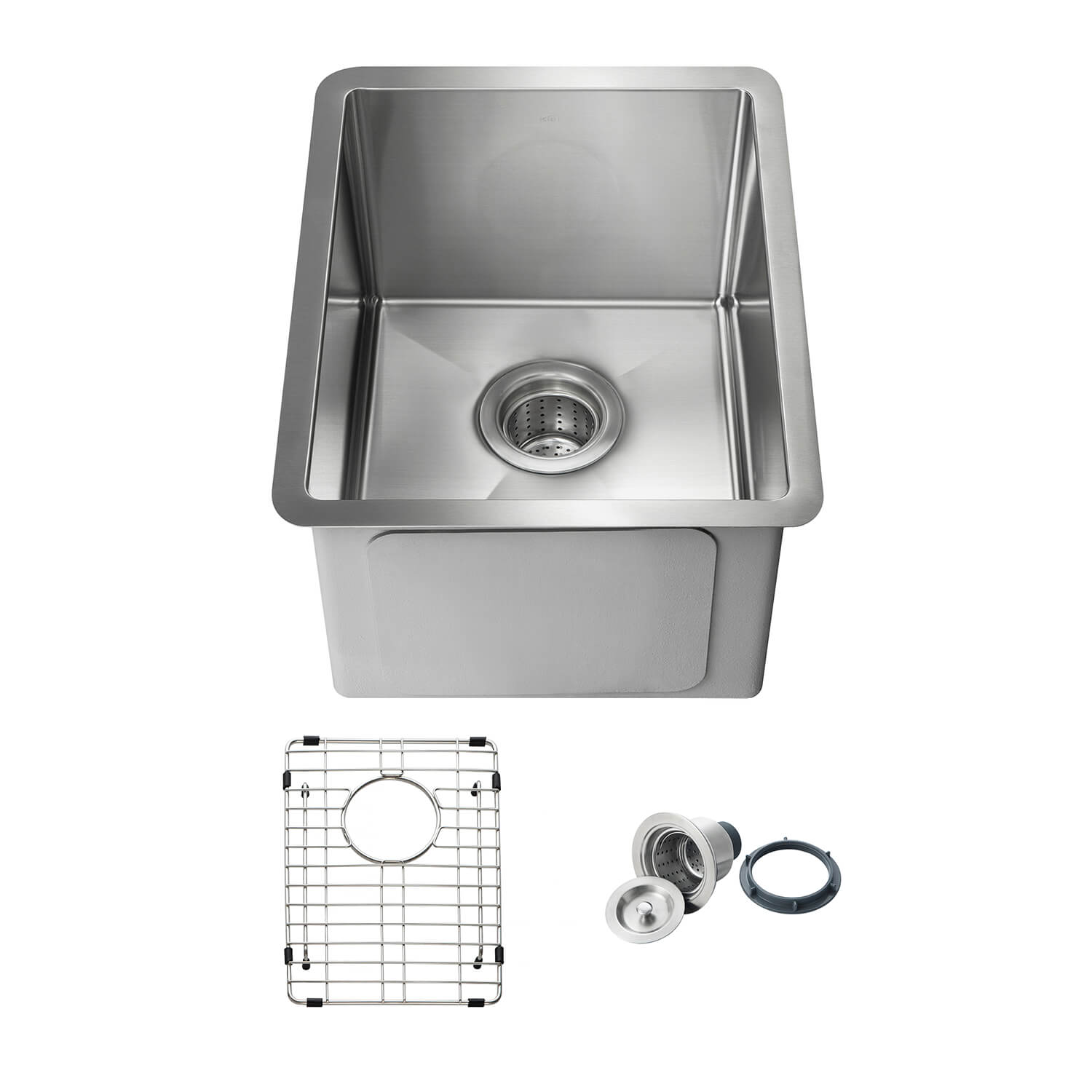 KIBI 14″ Undermount Single Bowl Stainless Steel Kitchen Sink K1-S14