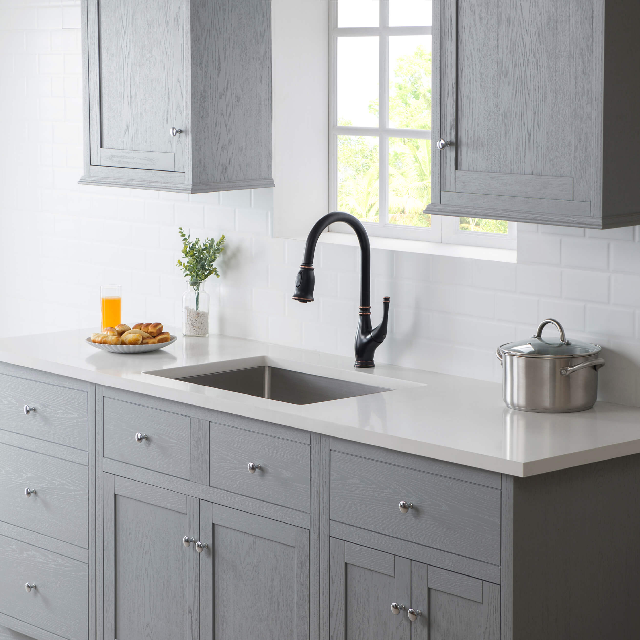 KIBI 26″ Undermount Single Bowl Stainless Steel Kitchen Sink K1-S26