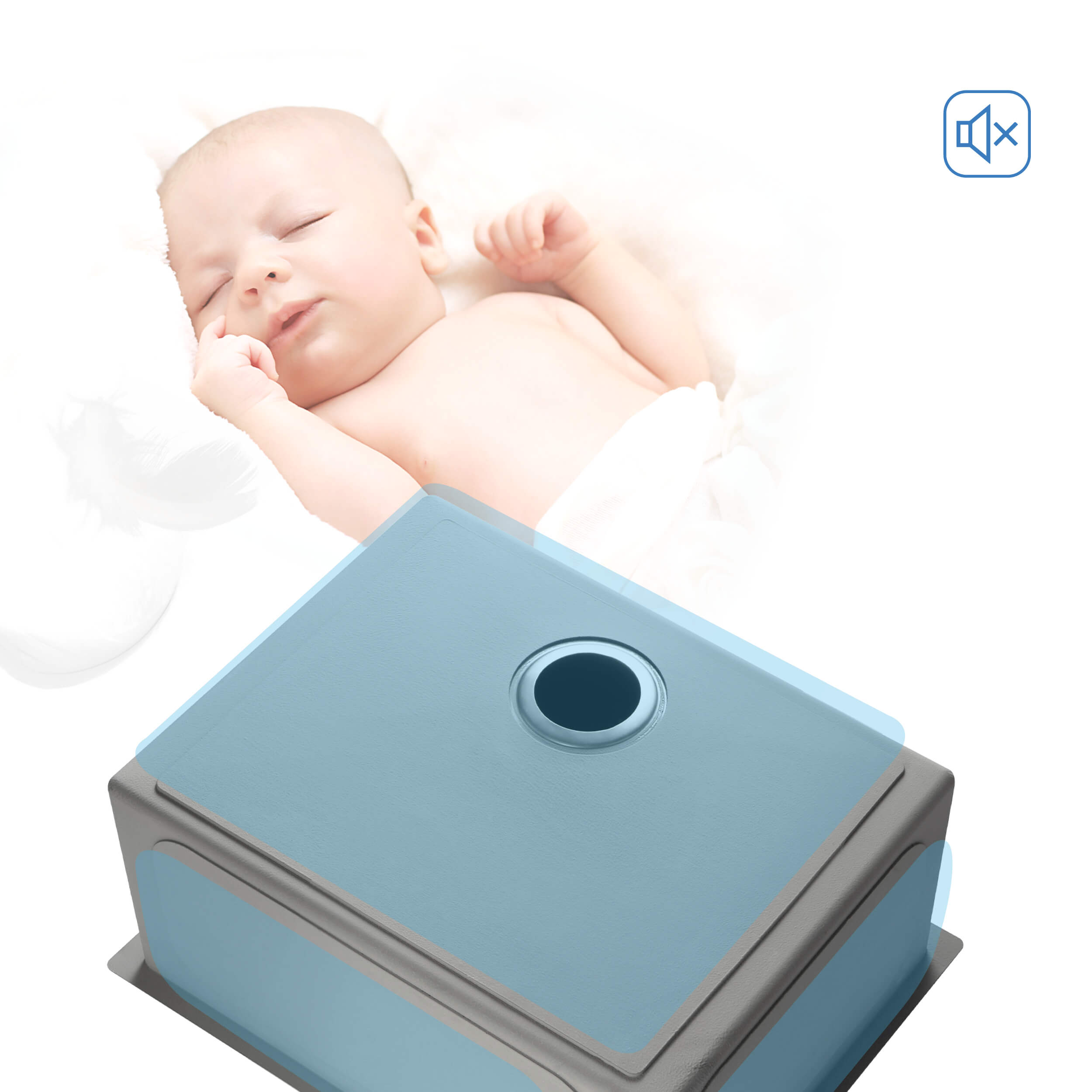 KIBI 26″ Undermount Single Bowl Stainless Steel Kitchen Sink K1-S26