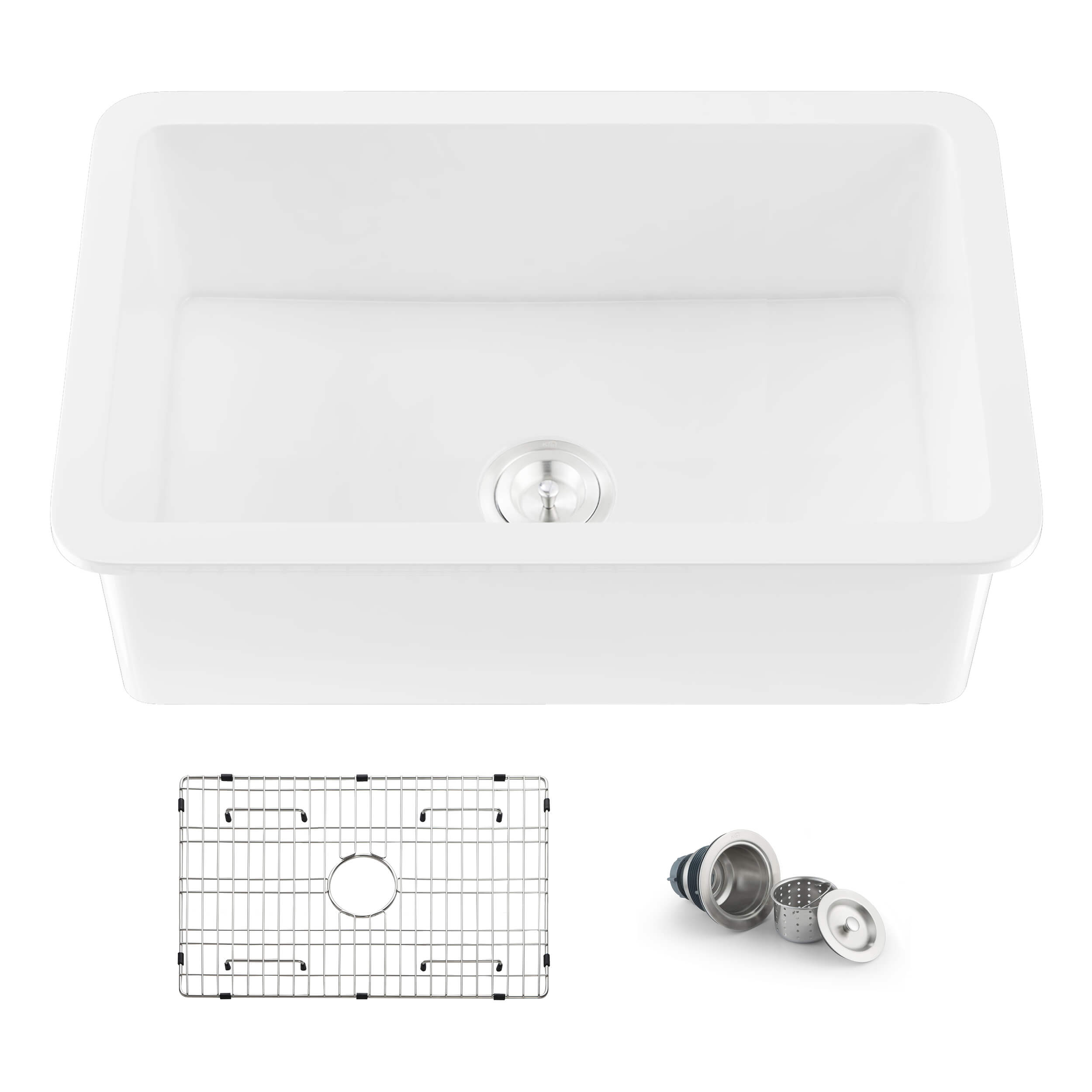 KIBI 30″ Fireclay Undermounted Kitchen Sink Landis Series K2-S30