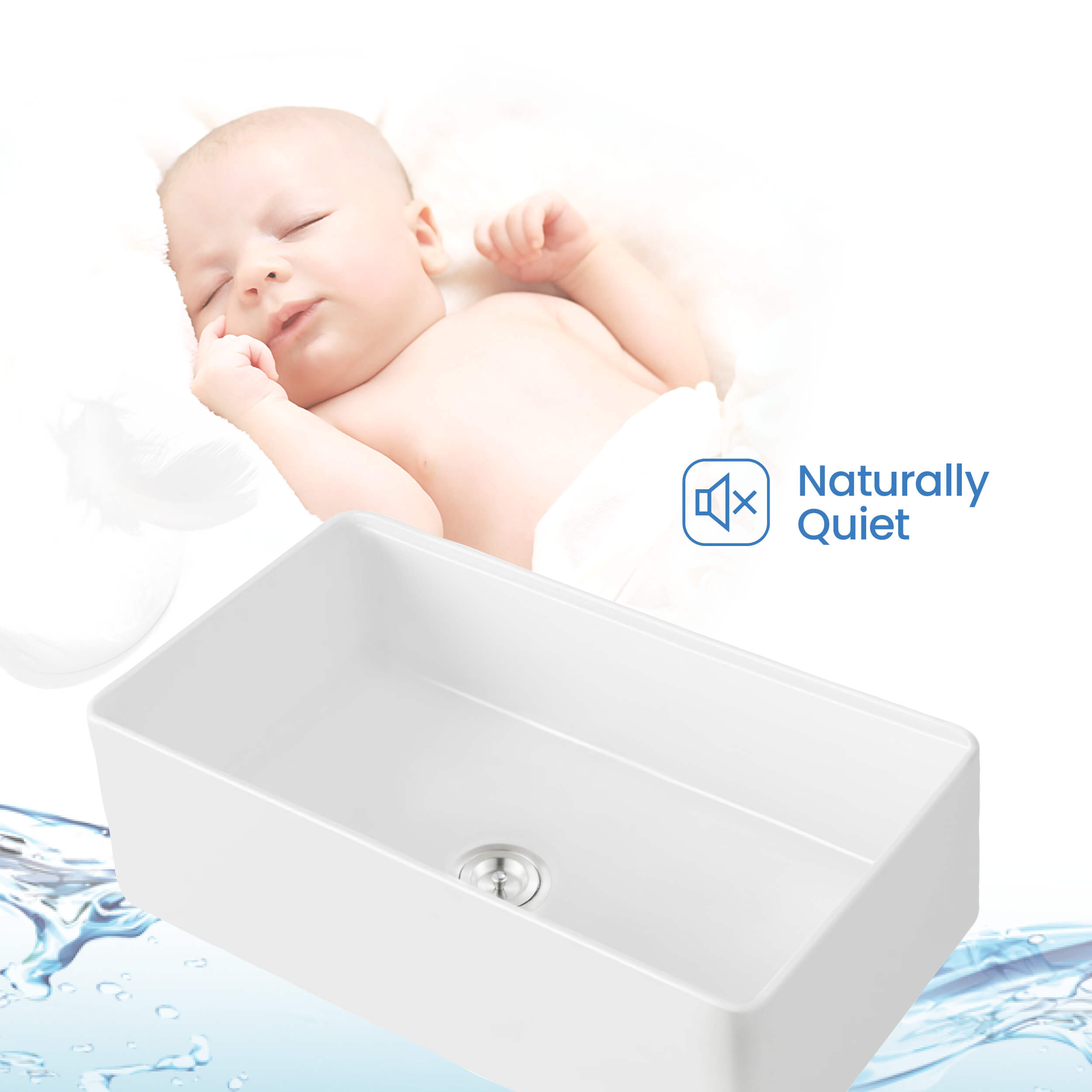 KIBI 33″ Fireclay Kitchen Farmhouse Workstation Sink Pure Series K2-SF33T